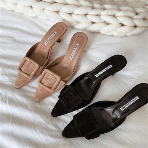 manolo blahnik maysale mules dupe